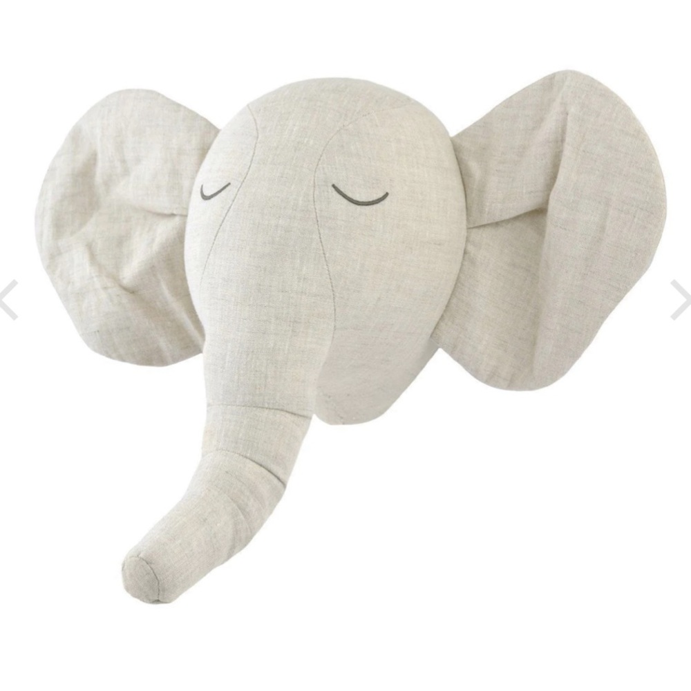 🐘 Oatmeal Neutral Elephant Jungle Nursery Wall Decor
